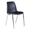 Chaise coque Hélène M4 non assemblable piètements Ø 18 coloris chrome