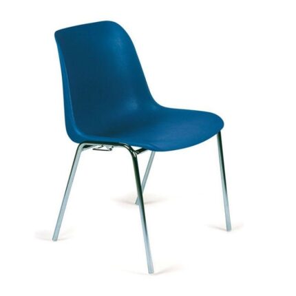 chaise-coque-helene-m4 Chaise coque Hélène M4 non assemblable piètements Ø 18 coloris chrome