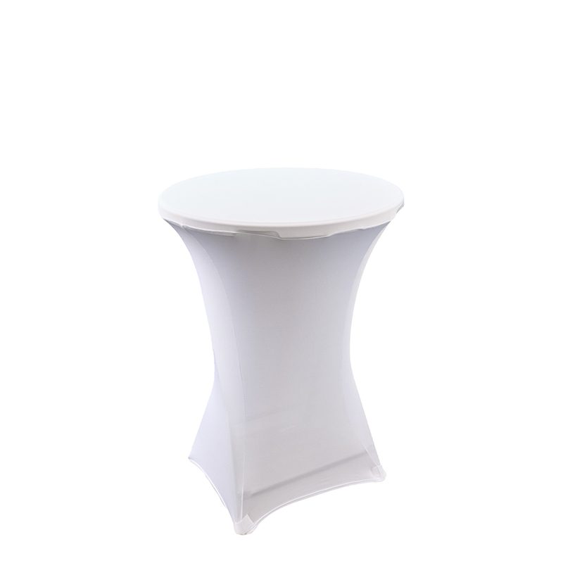 800-PRODES-64 Lot de 2 housses pour mange debout coloris blanc