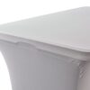 Lot de 2 housses Extensibles Blanches pour Table Rectangulaire