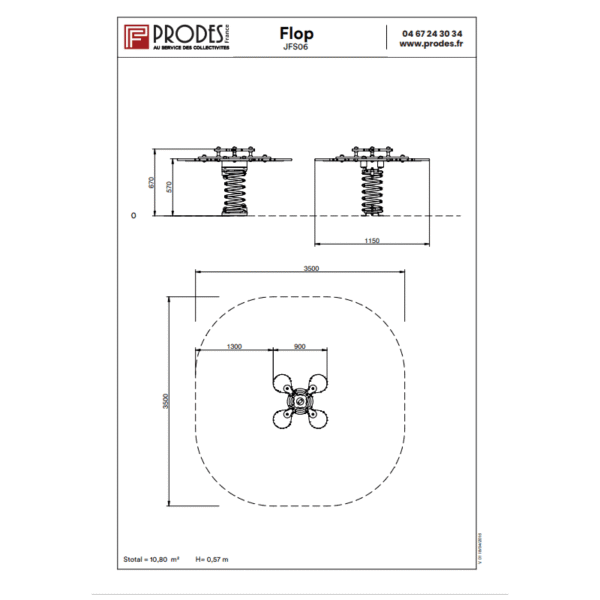 Jeux sur ressort flop 4 places