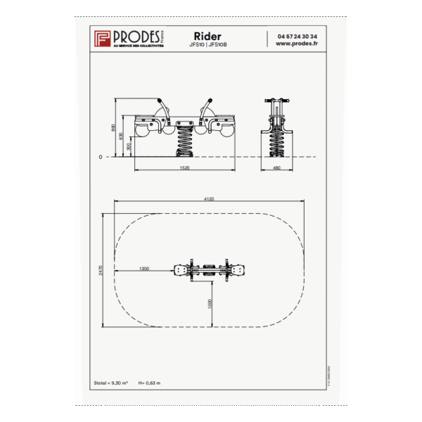 Jeux sur ressort rider face à face