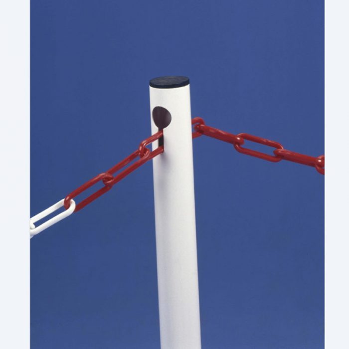 potelet 1 anneau Potelet sur coupe carrée rabattable