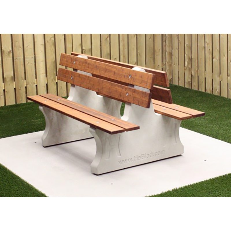 banc Banc de Parc en Béton Double