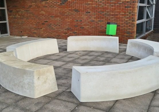 banc ovale beton Banc Ovale Béton