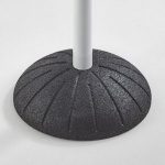 Potelet blanc avec socle en caoutchouc