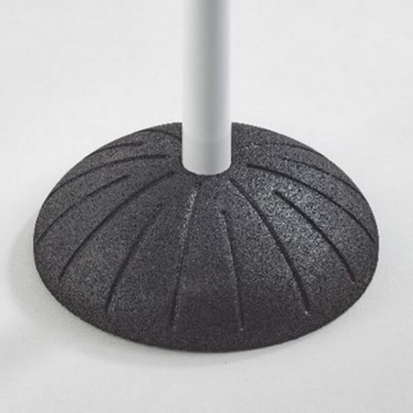 Potelet blanc avec socle en caoutchouc