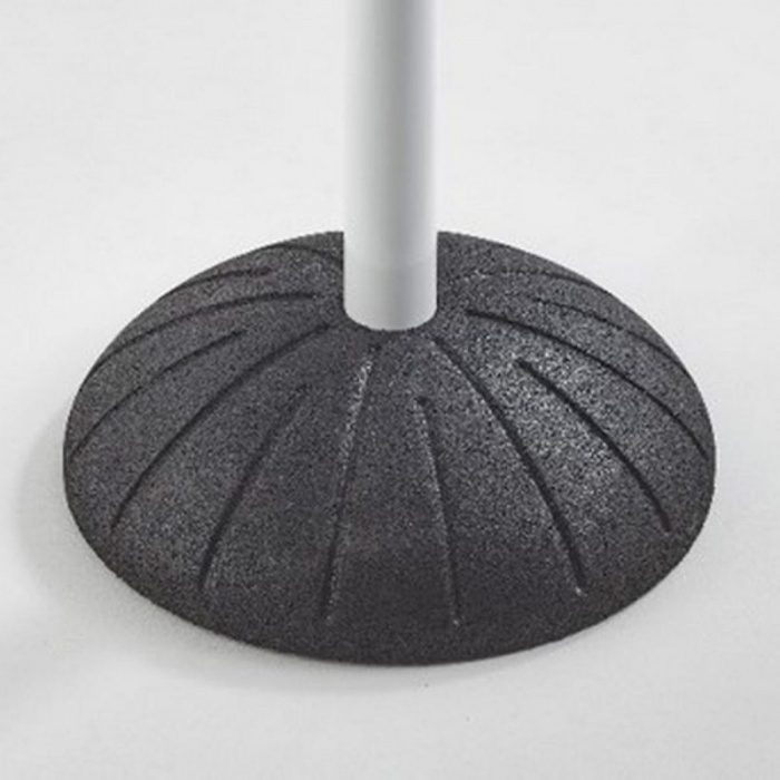 22 Potelet blanc avec socle en caoutchouc