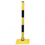 Potelet sur coupe carrée rabattable