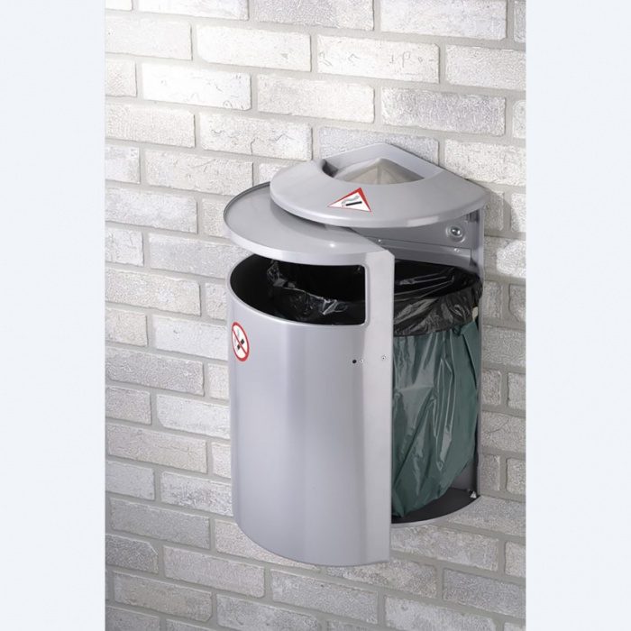 Poubelle et Cendrier 2 en 1