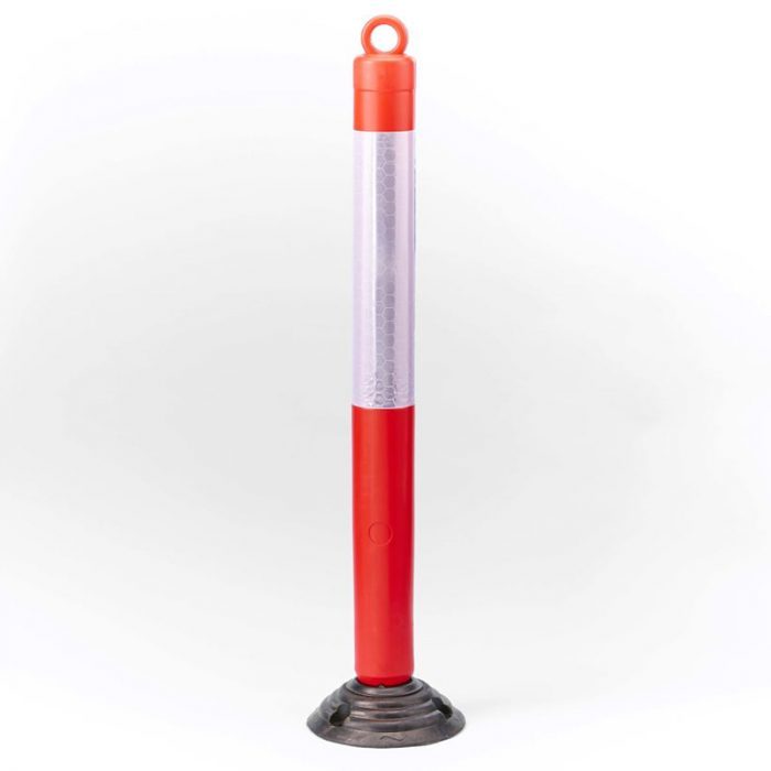 Poteau-de-signalisation-sur-base-flexible-avec-anneau-passe-chaîne Poteau de signalisation sur base flexible avec anneau passe chaîne