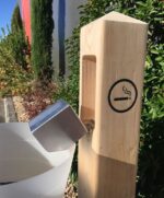 Borne Cendrier Bois - Image 2