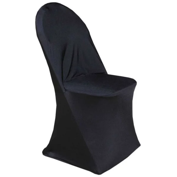 Lot de 2 housses de chaise coloris noir