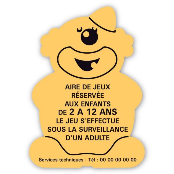 Panneau aire de jeux FIGURINE