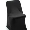 Lot de 2 housses de chaise coloris noir
