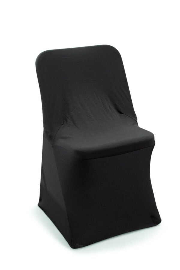 Lot de 2 housses de chaise coloris noir