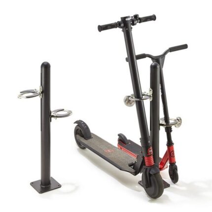 Poteau-range-2-trottinettes Poteau range 2 trottinettes