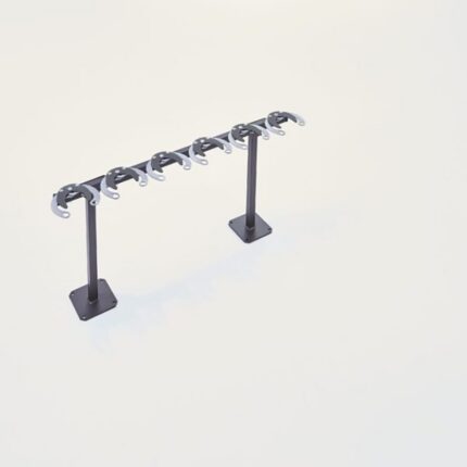 Range Trottinettes sur Pied : 6 trottinettes - Côte à côte