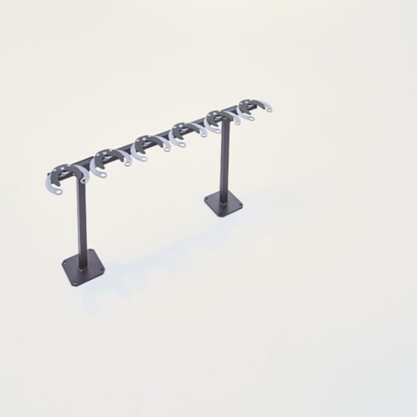 Range Trottinettes sur Pied : 6 trottinettes - Côte à côte