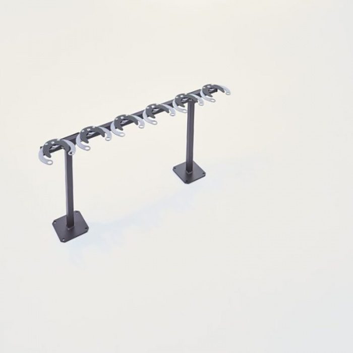 Range-Trottinettes-sur-Pied--6-trottinettes-Côte-à-côte Range Trottinettes sur Pied : 6 trottinettes - Côte à côte