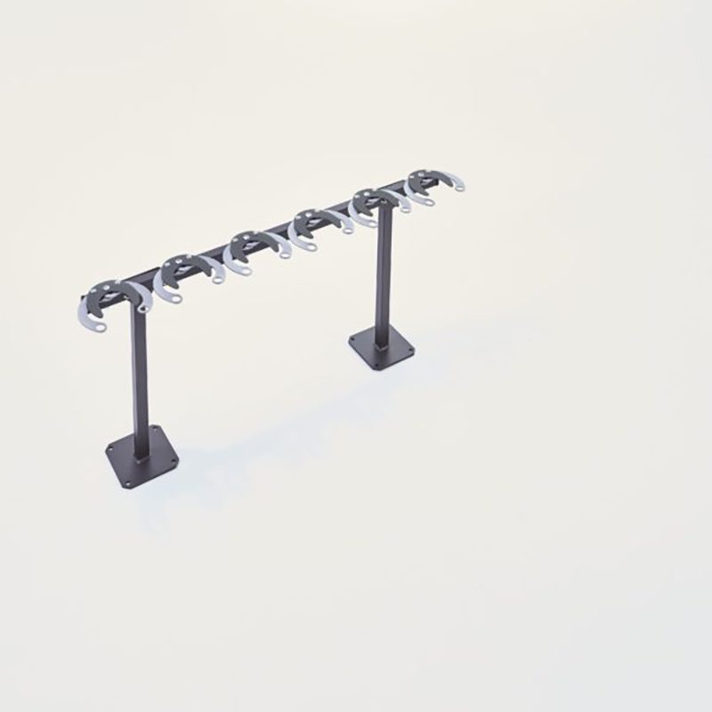 Range Trottinettes sur Pied : 6 trottinettes - Côte à côte