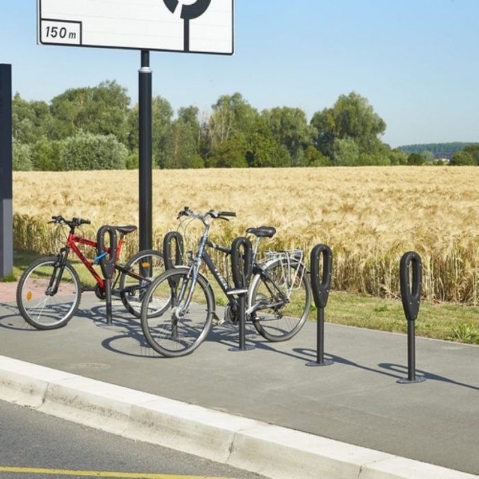 Poteau range 2 vélos Poteau range 2 vélos