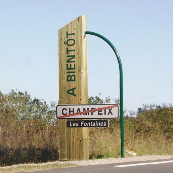 Panneau entrée ou sortie de bourg