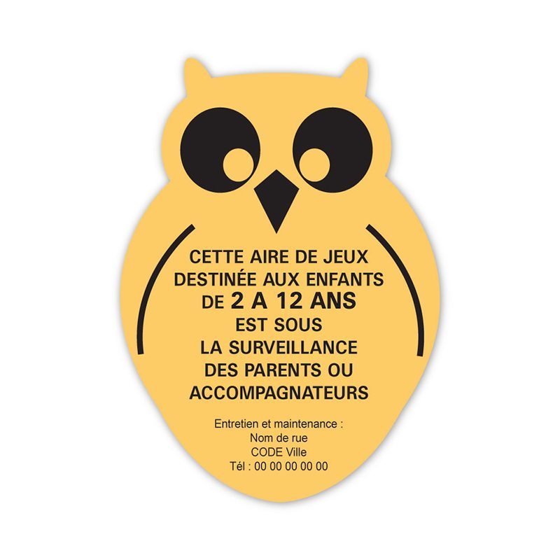 hibou-800 Panneau aire de jeux FIGURINE