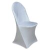 Lot de 2 housses de chaise coloris blanc