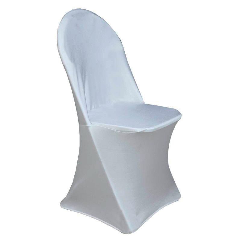 housse-HOUCB-800 Lot de 2 housses de chaise coloris blanc