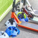 Support trottinette au sol