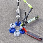 Support trottinette au sol
