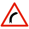 Panneau de danger A1A - Virage à droite