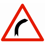 Panneau de danger A1A - Virage à droite