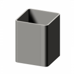 Poteau de signalisation carré