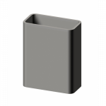 Poteau de signalisation rectangulaire