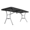 Table rectangulaire LIFETIME 183x76cm Noire pliante en 2