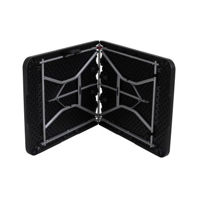 183 VALISE NOIRE Table rectangulaire LIFETIME 183x76cm Noire pliante en 2