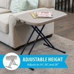 Table pliante rectangulaire LIFETIME 66x46cm - BLANC