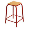 Tabouret H580 assise carrée