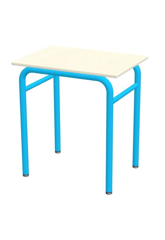 SCOLAIRE-TABLE-ABCD-TABLE ABCD 1 PLACE -FINITION1 Table 4 pieds 1 place 60x50 Taille 1, 2 et 3