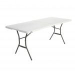 Table rectangulaire LIFETIME 183x76cm Pliante en 2