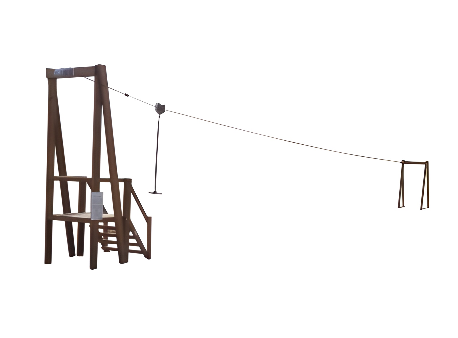 TYROLIENNE 800 Tyrolienne en bois