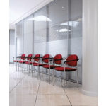 Chaise ELINE piètement noir dossier et assise en enduit M2