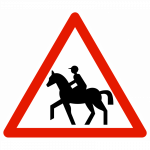 Panneau de danger A15C – Passage de cavaliers