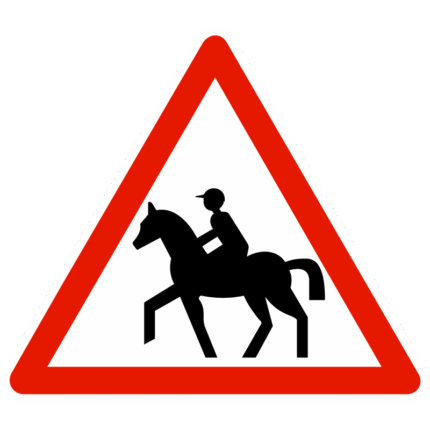 Panneau de danger A15C – Passage de cavaliers