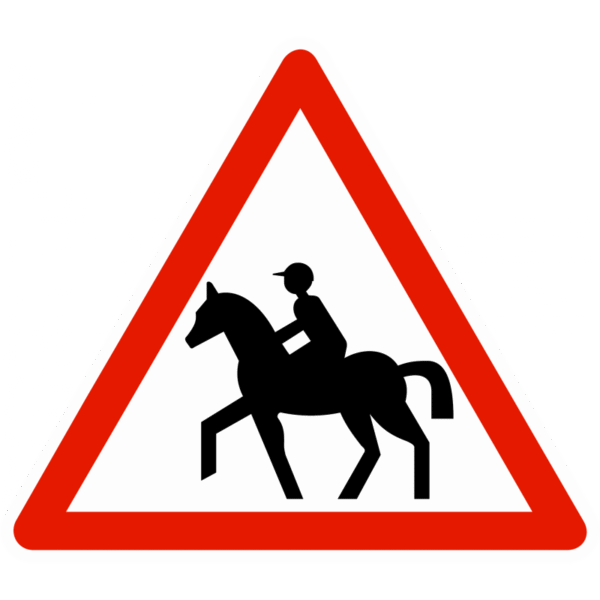 Panneau de danger A15C – Passage de cavaliers