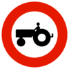 Panneau d'interdiction B9D - Accès interdit aux véhicules agricoles à moteur