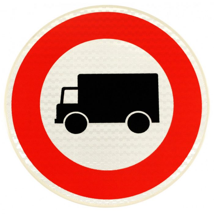 panneau-d-interdictionacces-interdit-aux-vehicules-de-transport-de-marchandises-b8 Panneau D'interdiction B8 - Accès Interdit Aux Véhicules De Transport De Marchandises