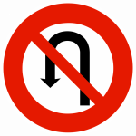 Panneau B2c – Interdiction de faire demi-tour